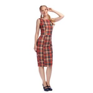 Collectif Hepburn Dress Plaid
